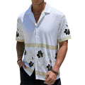 Wholesale Custom Men's Hawaiian Shirt Breathable Anti-Pilling Anti-Wrinkle Eco-Friendly Floral Shirt Sleeves Beach Party Single
