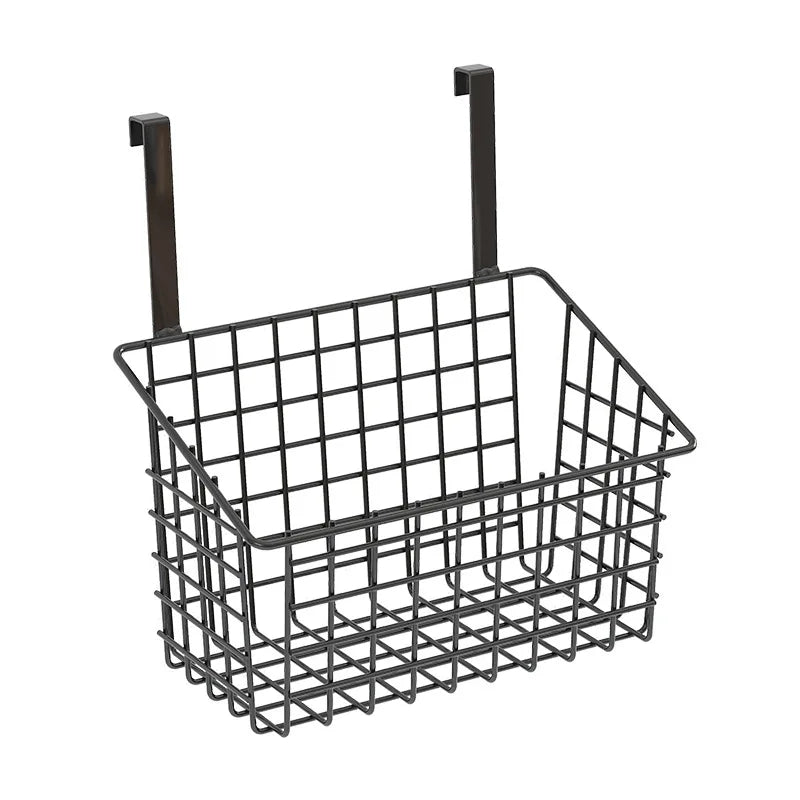 Simple Houseware Cabinet Door Organizer Household Storage Basket Hanging Basket