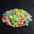 Glow in the Dark Garden Pebbles for Sidewalk Garden Terrace Lawn Garden Patio Fish Tank Aquarium Decoration Glow Stone