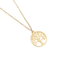Arbol De La Vida High Quality Jewelry 18 k Gold Joyeria Fina Stainless Steel De China Brand Jewelry Necklace Tree of Life Chakra