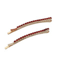 2022 Women's Fashion Hair Clip Colorful Rhinestone Hair Accessories with Alloy Material Elegant Hair Grab