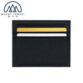 Factory Wholesale Safiano Slim Minimalist Black PU Leather Credit Card Holder Custom Plain RFID Blocking Business Cardholder