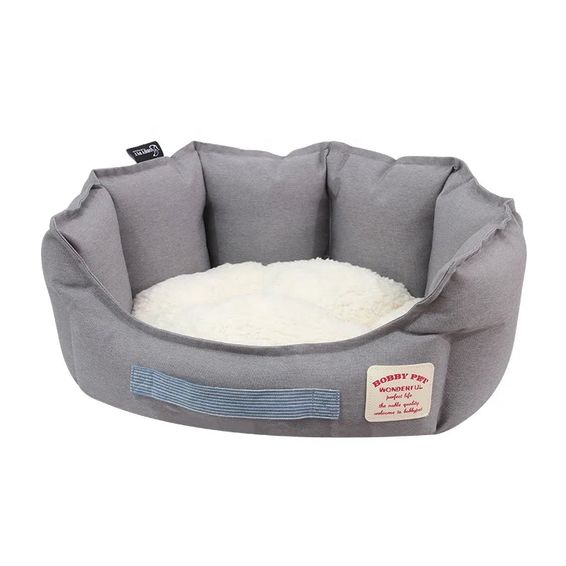 2026 Bobbypet Durable 600D Oxford Fabric Dog Oval Bed High Quality Pet Bed Jumbo Dog Oval Beds Calming