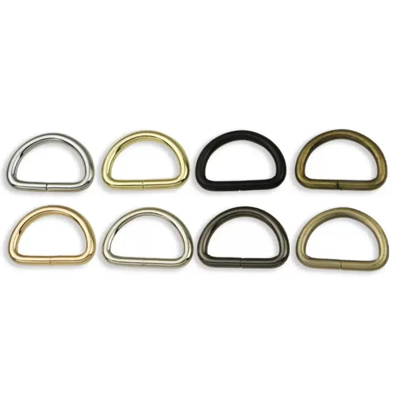 Stock Supply 25 X 16 X 3.8mm 1.0inch 8 Colors Metal D Ring Bag Buckle