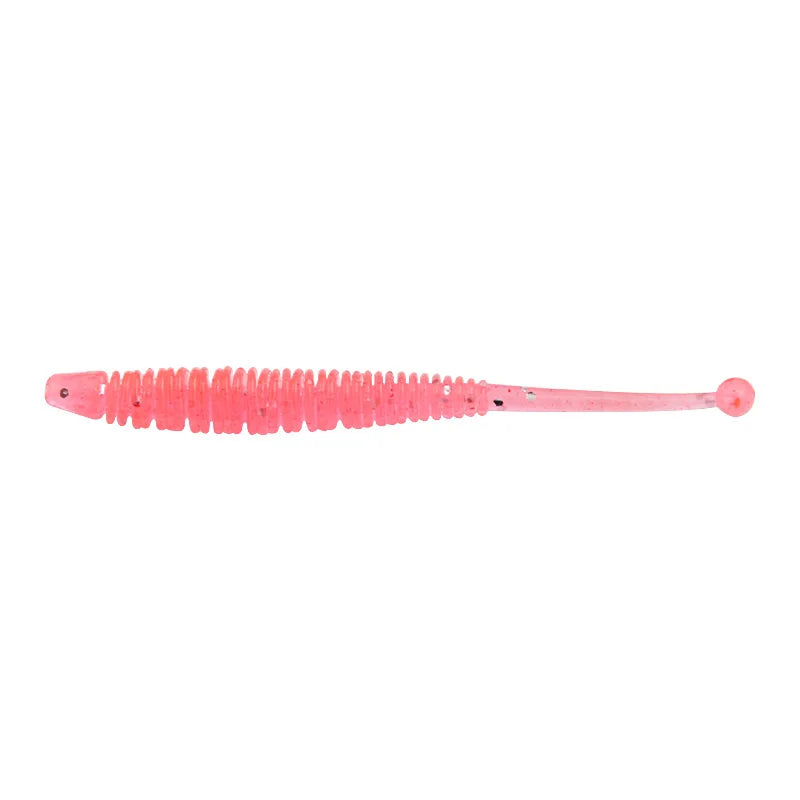Shad Soft Plastic Lure 60mm10PCS/Bag New Hot Sale 7 Colors Worm Soft Fishing Lure Bait