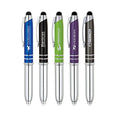 3 in 1 Promotional Gift Metal Led Ball Pen Custom Logo Advertising Multi-Functional Light Stylus Pen