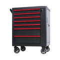 Goldenline 7-Drawer Roller Toolbox Basic Metal Storage Workshop Trolley Steel Iron Powder Coating Finish OEM Customizable