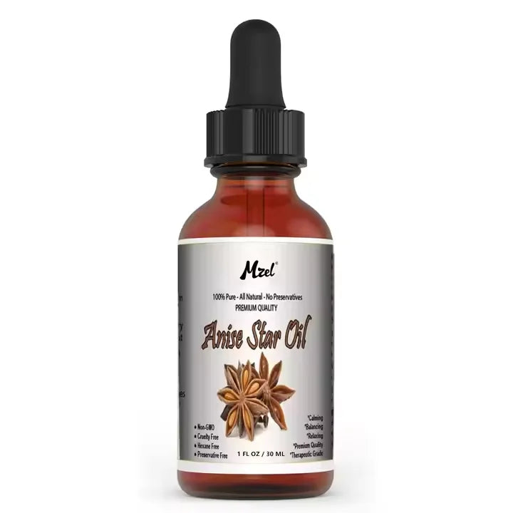 Private Label Therapeutic Grade 100% Pure Natural Anise Star Essential Oil