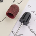 80# Popular Pedicure Fabric Sanding Cap 50/bag Brown Callus Remover Pedicure  Podiatry Abrasive  Sanding Caps for Nail Drill