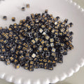 5mm Black Gold Color Square Letter Beads Random Mixed Alphabet Acrylic Loose Beads for DIY Jewelry Making Crafts