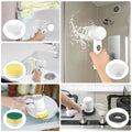 OEM/ODM New Electric Spin Scrubber Handheld Cleaning Brush 5 Replaceable Heads Plastic Handle Designed Bathroom Bottle Scrubbing
