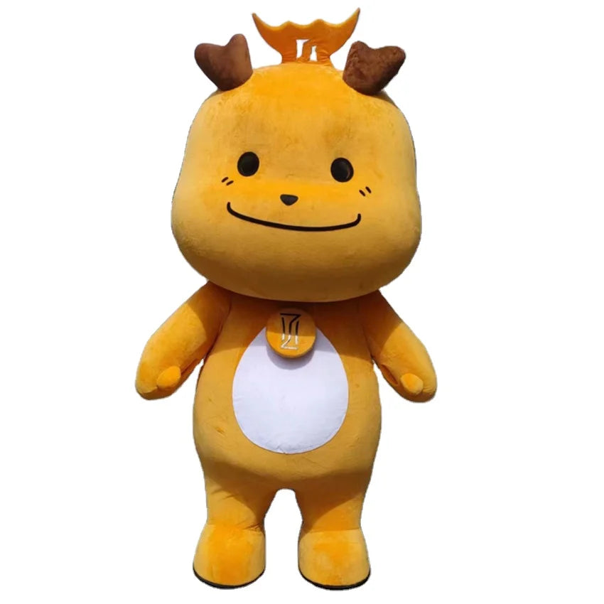 High-end Cartoon Figure 3D Foam Clothing Customization Company IP Mascot People Walk Through Doll Head Set