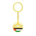 Stainless Steel Al-aqsa Mosque Palestine Keychain for Men and Women Couples Sweater Keychain Accessories