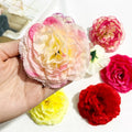 Realistic Silk Fabric Carnation Flower Head - Artificial DIY Floral Craft Wedding/Home Decoration (Multiple Colors) MegaBDM