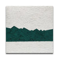 Custom Modern Abstract Design Green Canvas Handmade Wall Art Simple Texture Oil Painting for Living Room Hotel Decor Artwork