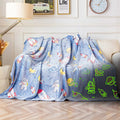 Factory Directly Blue Universe Pattern Cozy Fluffy Plush Other Blankets Glow in the Dark Travel Blanket