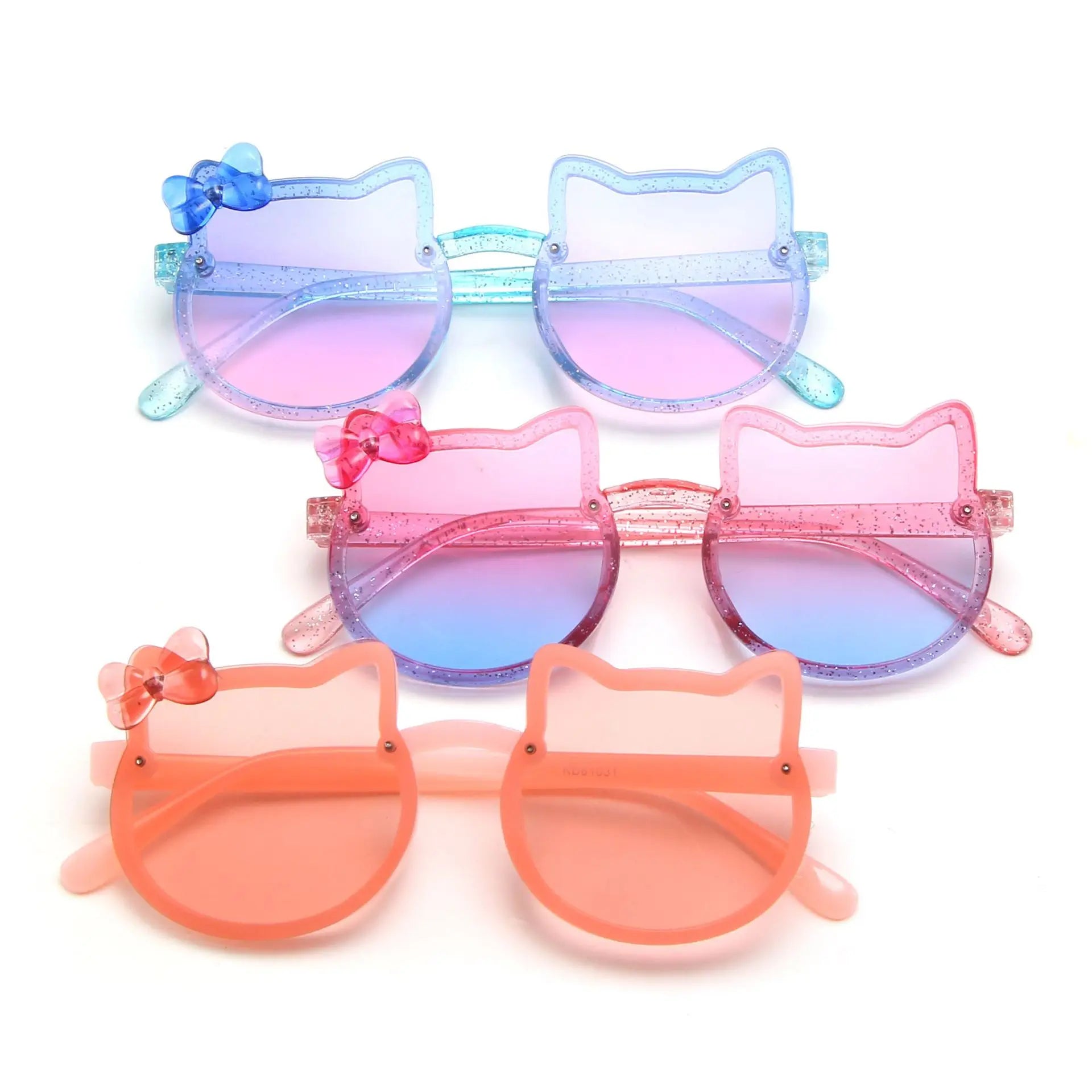 New Trendy UV400 Kids Sunglasses Stylish PC Frame Custom Logo Blue Frame Color for Unisex Boys and Girls