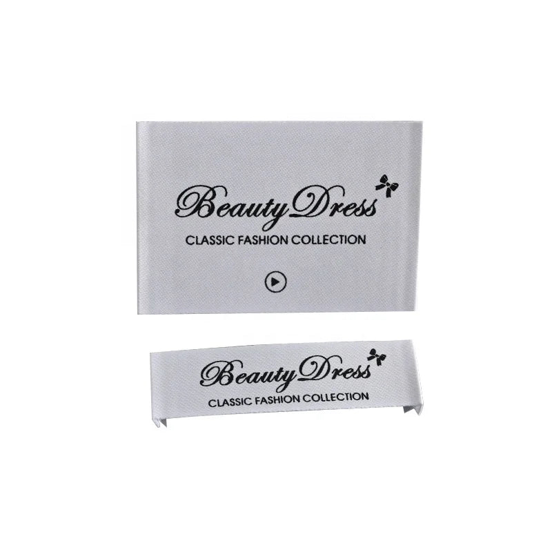 Cotton Main Label Organic Cotton Woven Label Printed Cotton Printed Neck Label for Kids Babay Clothes