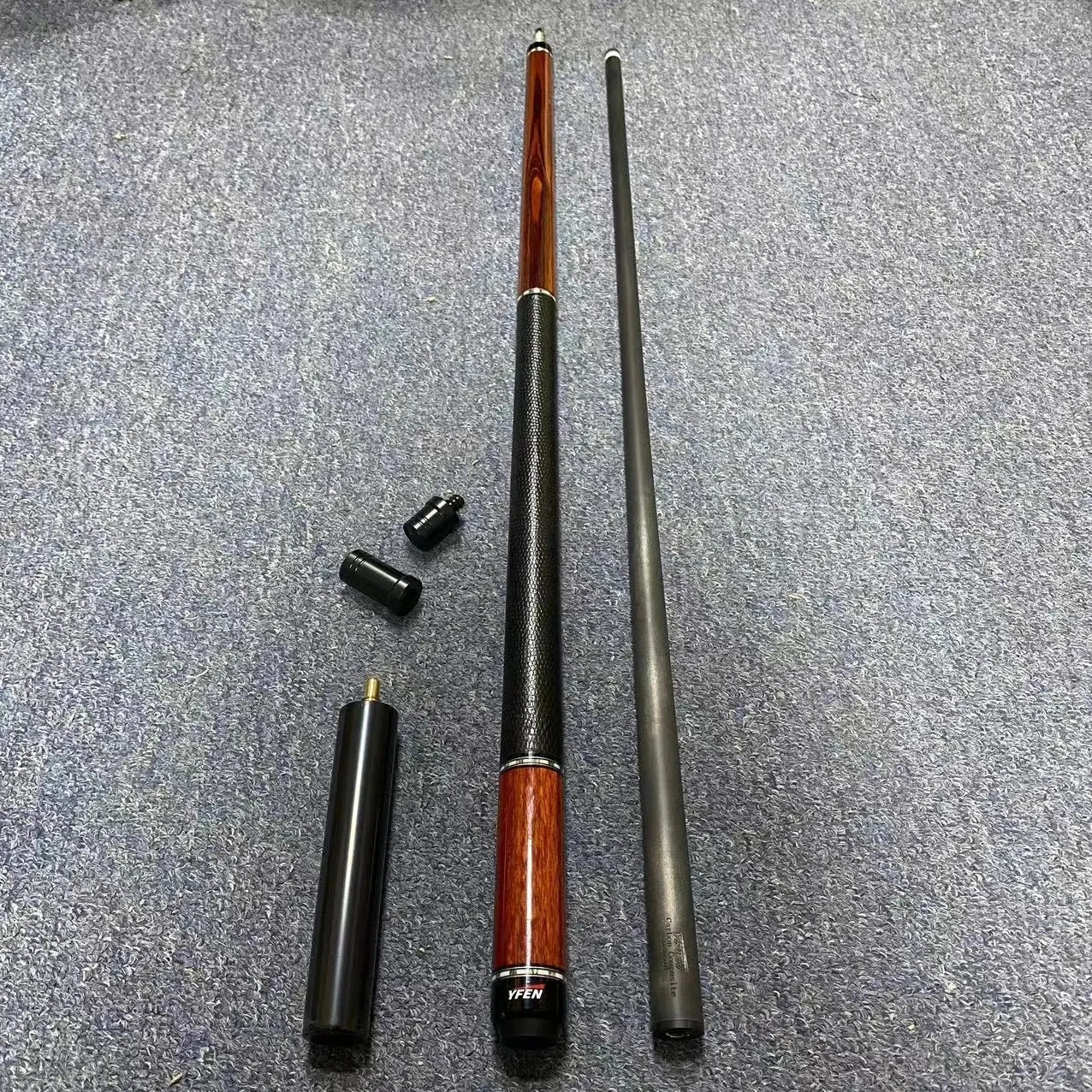 High-tech Superior Handmade YFen Billiard Pool Cue Stick Real Carbon Fiber Shaft With Canadian Maple Wood Butt