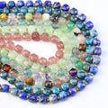 Natural 8MM Cube Faceted Amethyst Beads Gemstone Semi-precious Stone Strands for DIY Jewelry Making