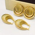 New Gold Plated Women Huggie Earrings Stainless Steel Women 10mm Earrings Stainless Steel