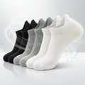 Men Wholesale Cotton Casual Breathable Jacquard Running Socks Brand Anti-Slip Grip Custom Logo Knitted Ankle Sports Sock