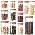 High Borosilicate Glass Airtight Storage Jars for Kitchen Food Coffee Spice Organization-for Presents MegaBDM