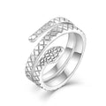Wholesale 2025 925 Sterling Silver Adjustable Snake Ring Hot Selling Women's Jewelry for Weddings & Parties