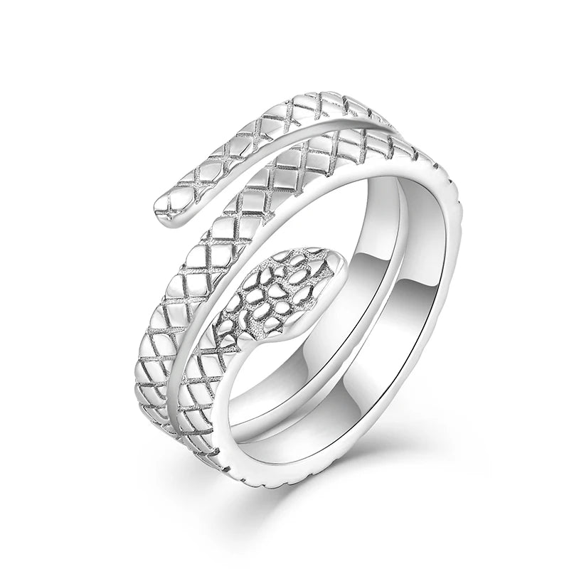 Wholesale 2025 925 Sterling Silver Adjustable Snake Ring Hot Selling Women's Jewelry for Weddings & Parties