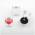 Wholesale Large Square Clear Plastic Crystal Acrylic PS Box Luxury Velvet Glass Organizer for Bracelet Earrings Ring Storage
