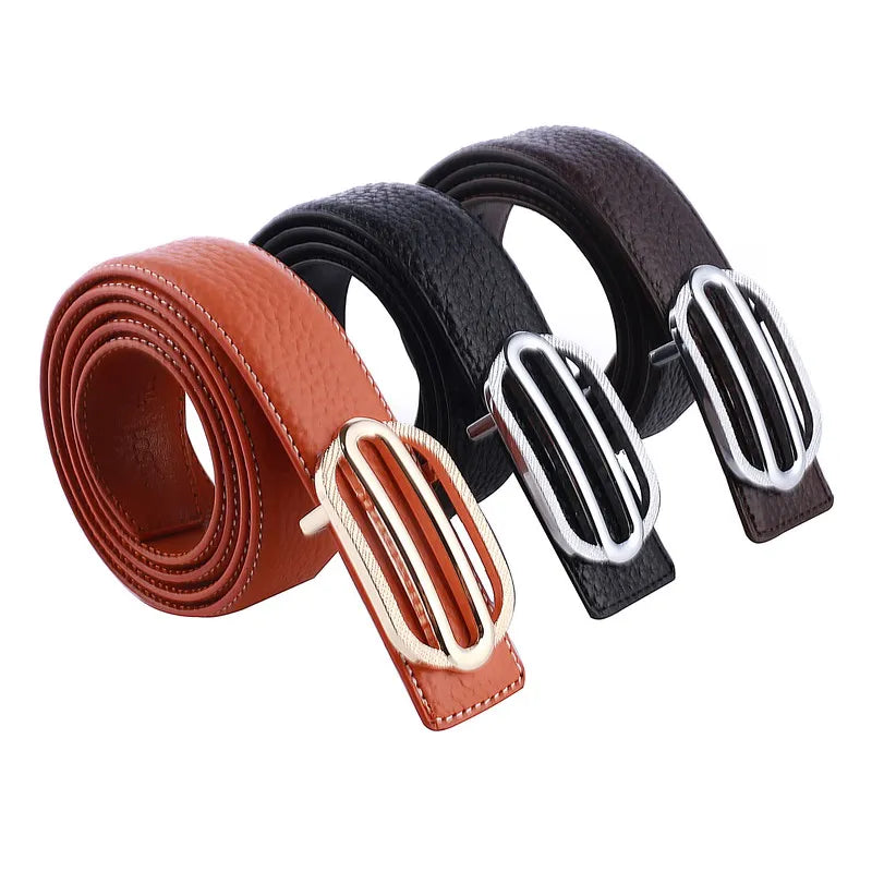 Designer Real Pure Leather Belt Metal Buckle Custom Logo Full Grain Genuine Leather Belt for Men