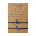 Friendship Infinity Love Heart Butterfly Charm Jewelry Make a Wish Card Pinky Swear Promise Couple Bracelets