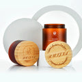 Logo Engrave 50g 5oz 8oz 16oz Natural Frosted Amber clear Pet Plastic Body Butter Cosmetic Cream Jar with Bamboo Lid