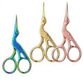Premium Stainless Steel Multi-Purpose Manicure Scissors with Curved Blade for Nail Art Beauty Tool Eyebrow Scissors
