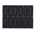 Early Riser 12 Cavity Oval 40cm 16 Inch Silicone Baguette Bread Mold DIY Loaf Making Supplies Perforated Bread Form Mouldings