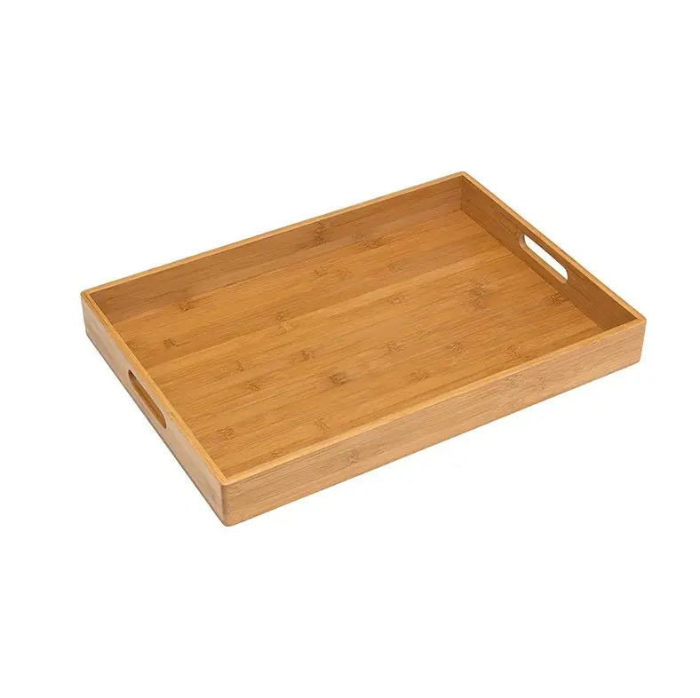 Factory Custom Logo Biodegradable Bamboo Cutlery Tray Square Bamboo Tray