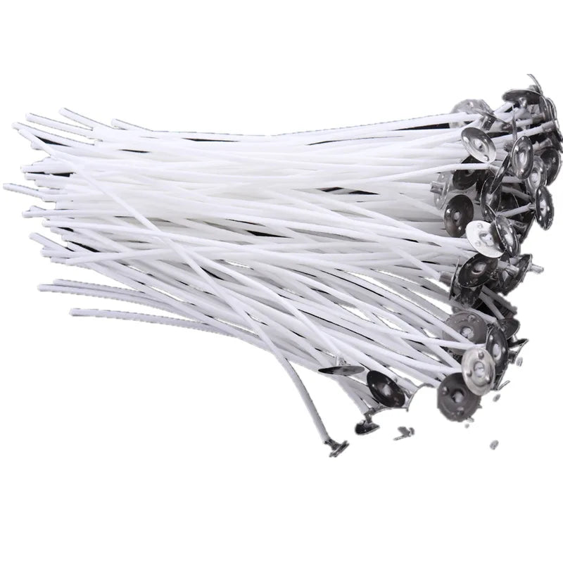 Hot Sell Pre Waxed Tabbed Natural Cotton CandleWick It Is Used for Making Candle Silicone Mould Wick