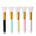 SeeJoy 2022 Popular Aluminium Ferrule Face Mask Brush Wholesale Soft Silicone Facial Mash Brush for Beauty Makeup Tools