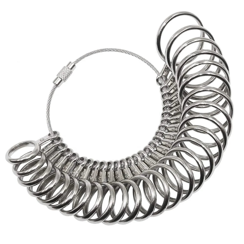 Low Price Wholesale Jewelry Sizing Tool US Size 0-13 Metal Ring Measuring Tools Finger Gauge Ring Sizer
