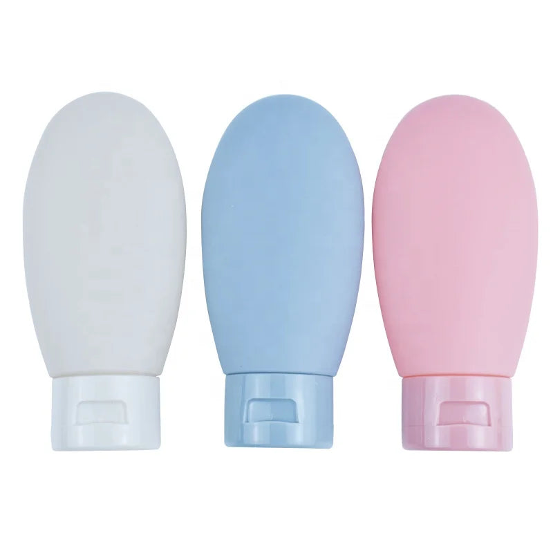 Colorful Silicone Plastic Tubes Hand Facial Cream Sample Packaging Travel Set Soft Squeeze Bottle for Skin Care Face Masks