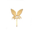2024 New Laser Cutting Process the Latest Golden Cake Tops for Birthday Parties
