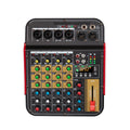 FG6 Portable 6 Channel Audio Console Professional 48V Phantom Power Mini USB Audio Mixer