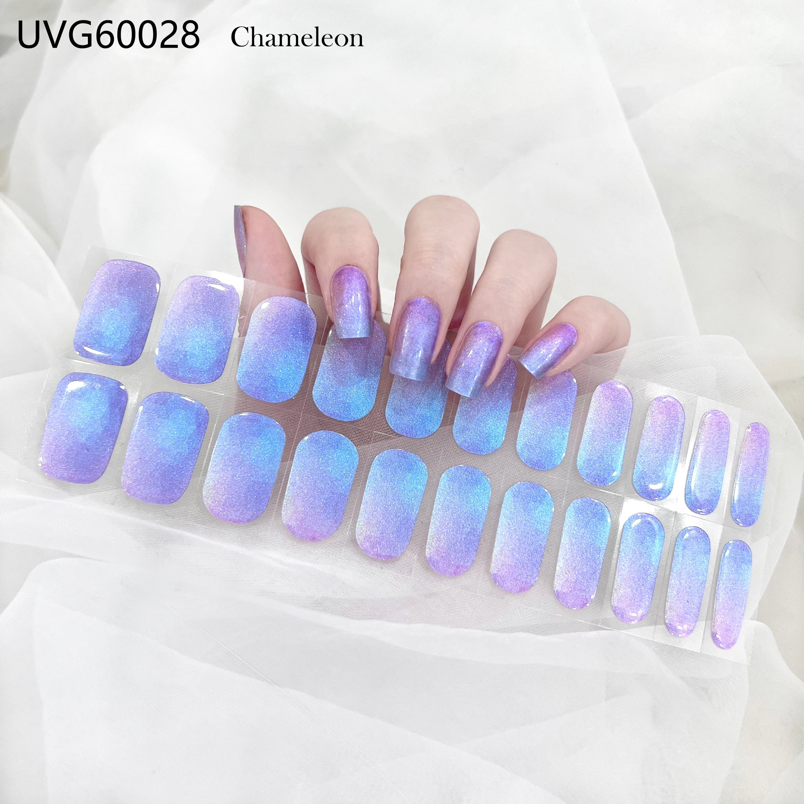 Non-toxic Popular Gel Nail Stickers Wholesale Nail Polish Custom Gel Nail Wraps