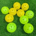 40 Holes Outdoor Pickleball Customize Logo PE Material Rotational Molding Process 74mm Diameter 26g Pickleballs