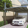 Aluminum Alloy Carport with PC Sunboard Roof Lightweight Easy Installation Sun Rain Protection