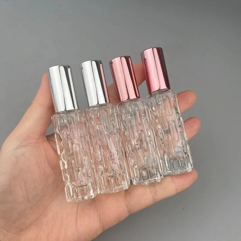 Wholesale Free Samples Custom Classic Clear Luxury Round Mist Spray Empty Glass 10ml Perfume Bottle Spray