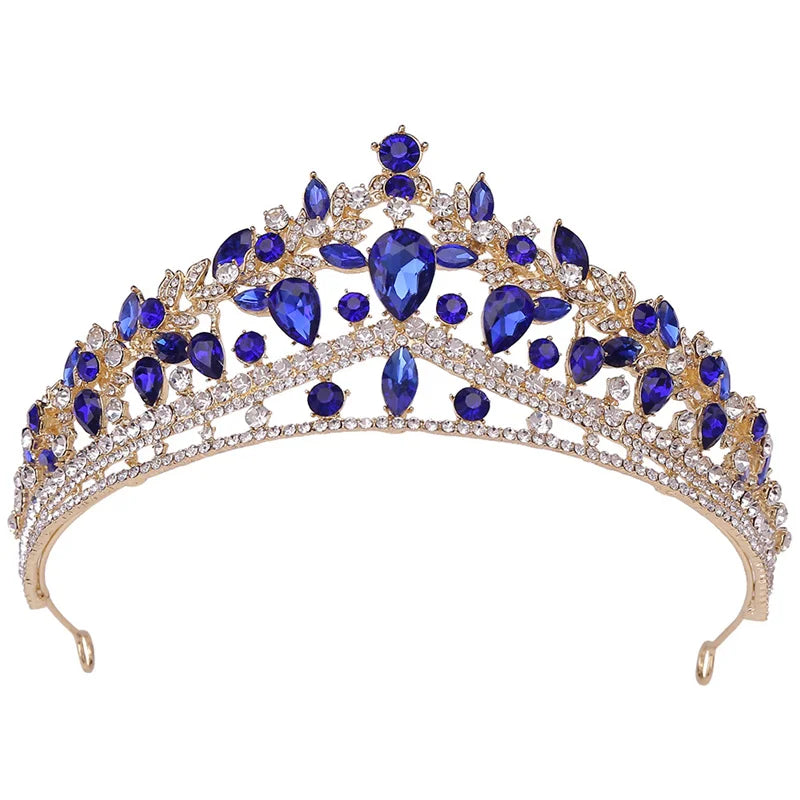 Crystal Tiara Crowns Princess Crown Bridal Wedding Prom Birthday Hair Accessories Tiaras for Women