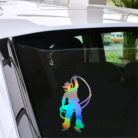 Cowboy Man With Rope Car Window Door Laptop Auto Truck Vinyl Decal Sticker Gift Die Cut Decals Laptop Window Glass