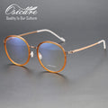 Manufacturer Screwless Custom Combination Eyewear Kacamata Branded Eye Glasses Spectacle Metal Male Eyeglasses Frames for Men