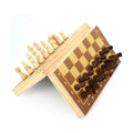 24*24 Mini Cheap Portable Custom Wood Chess and Backgammon Game Set With Wooden Board Case for Sale
